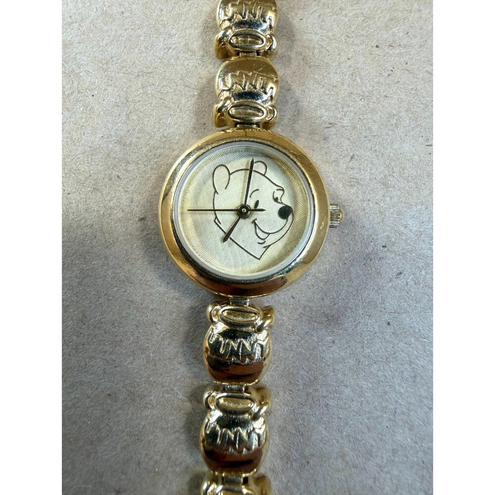 Vintage Disney Winnie the Pooh Women's Gold-Tone Bracelet Watch by Seiko SII